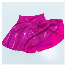 Load image into Gallery viewer, Lycra Twirly Skirt with attached Hot Pants
