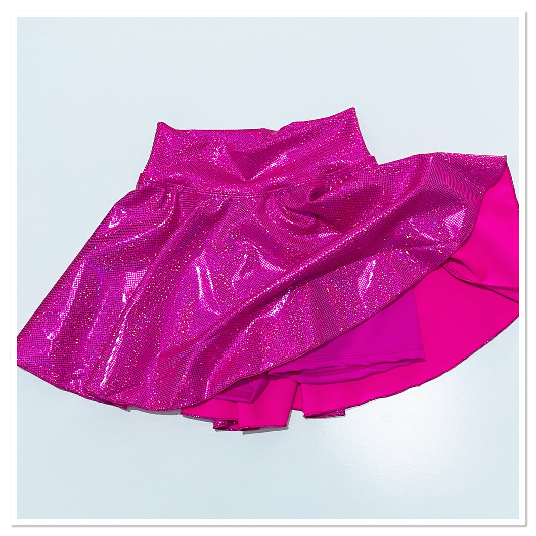 Lycra Twirly Skirt with attached Hot Pants